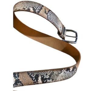 Women’s Leather Snakeskin Belt Large Good Works